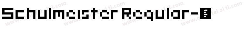 Schulmeister Regular字体转换